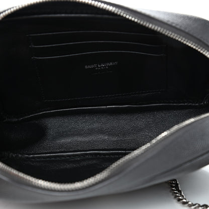 Saint Laurent Grain De Poudre Matelasse Monogram Mini Lou Camera Bag Asphalt 4 of 4