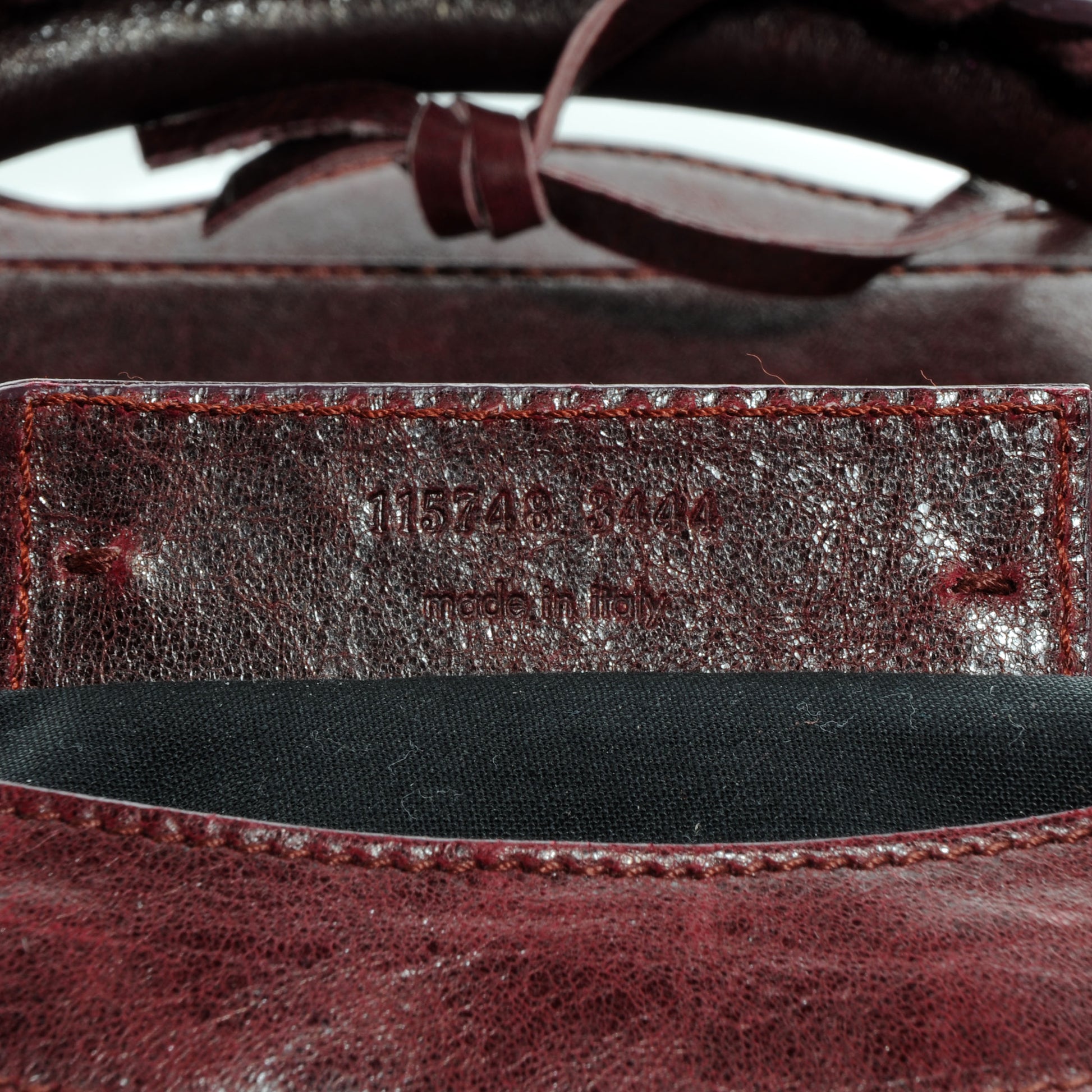Balenciaga Chevre City Bordeaux 7 of 9