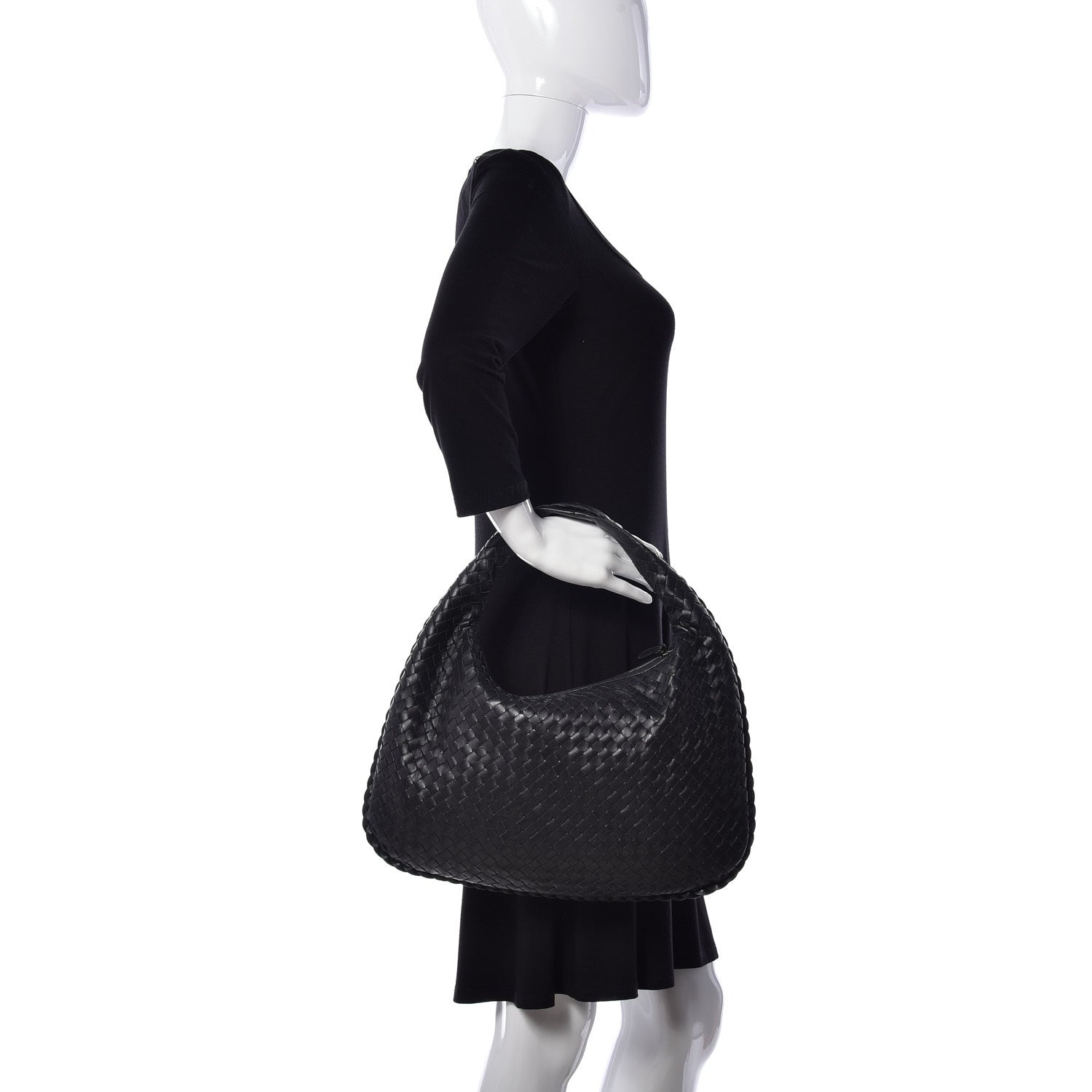 Bottega Veneta Nappa Intrecciato Medium Veneta Hobo Black 2 of 8