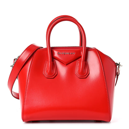 Givenchy Shiny Lord Calfskin Mini Antigona Red 1 of 10