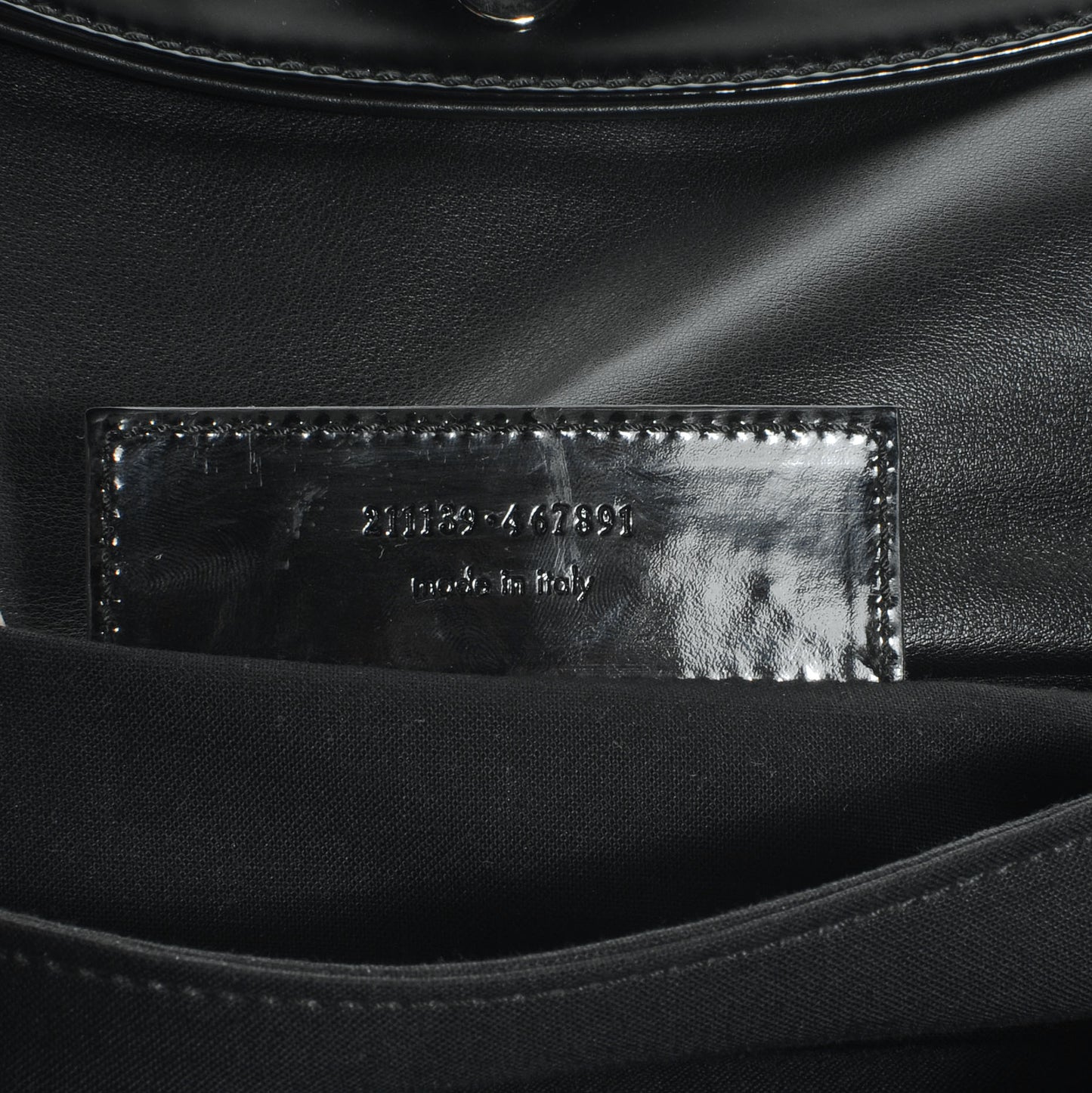 Patent Giant Envelope Clutch Black