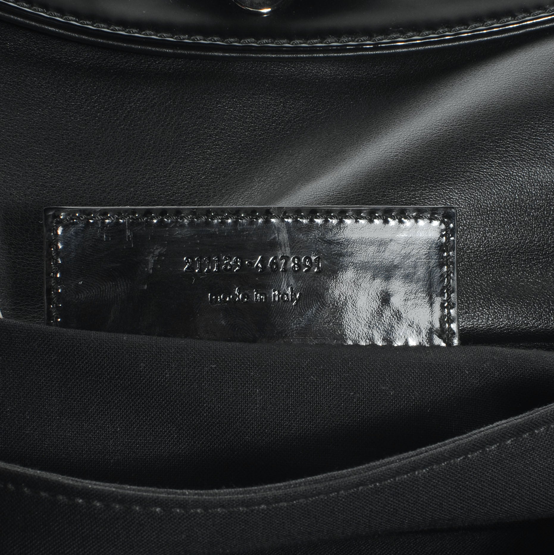 Balenciaga Patent Giant Envelope Clutch Black 7 of 7