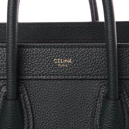 Celine Drummed Calfskin Nano Luggage Amazone 10 of 10