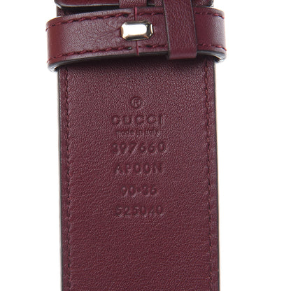 Gucci Moon Calfskin Nickel Double G 40mm Belt 90 36 Strong Red 6 of 6