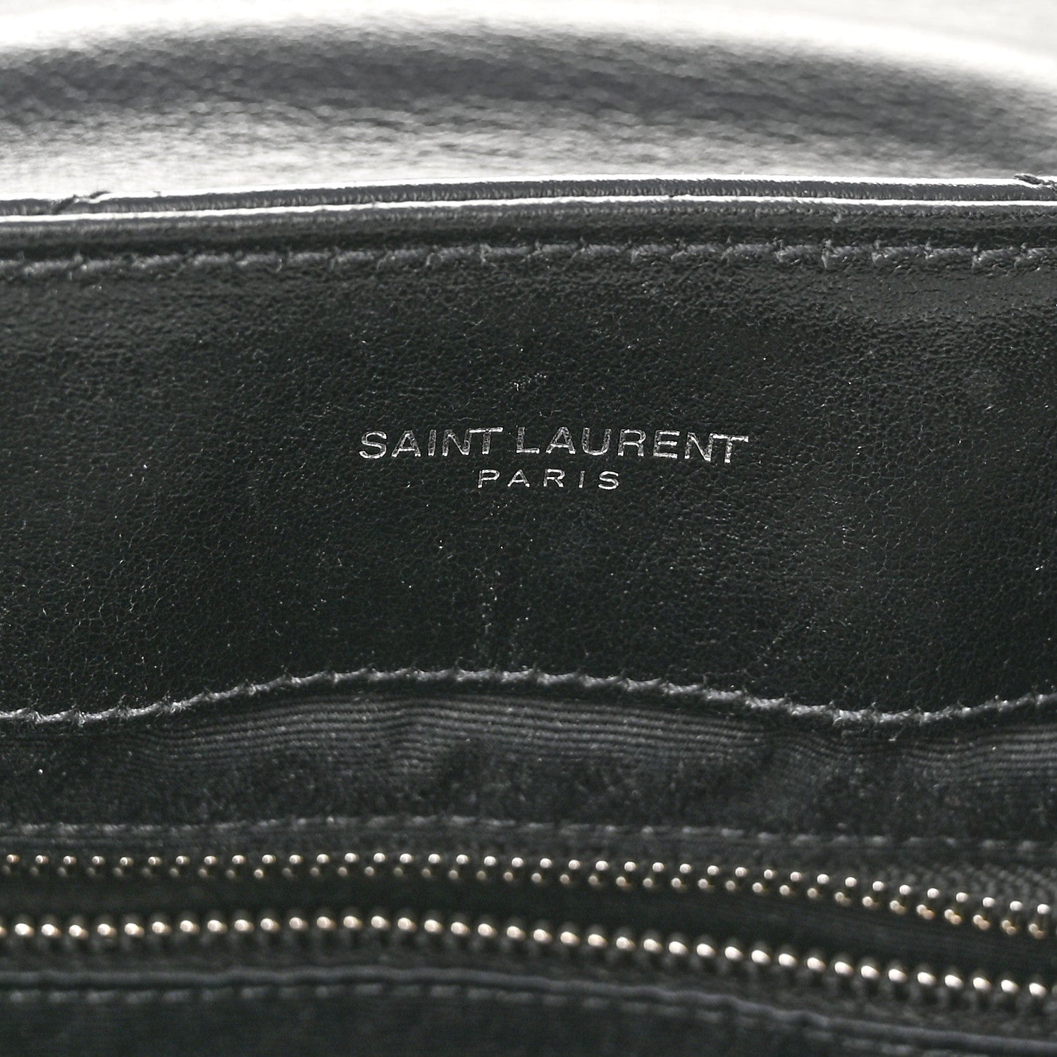 Saint Laurent Calfskin Y Quilted Monogram Medium Loulou Chain Satchel Black 7 of 11