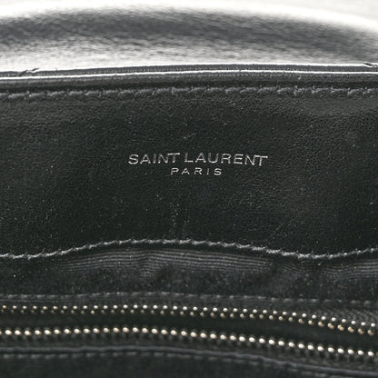 Saint Laurent Calfskin Y Quilted Monogram Medium Loulou Chain Satchel Black 7 of 11