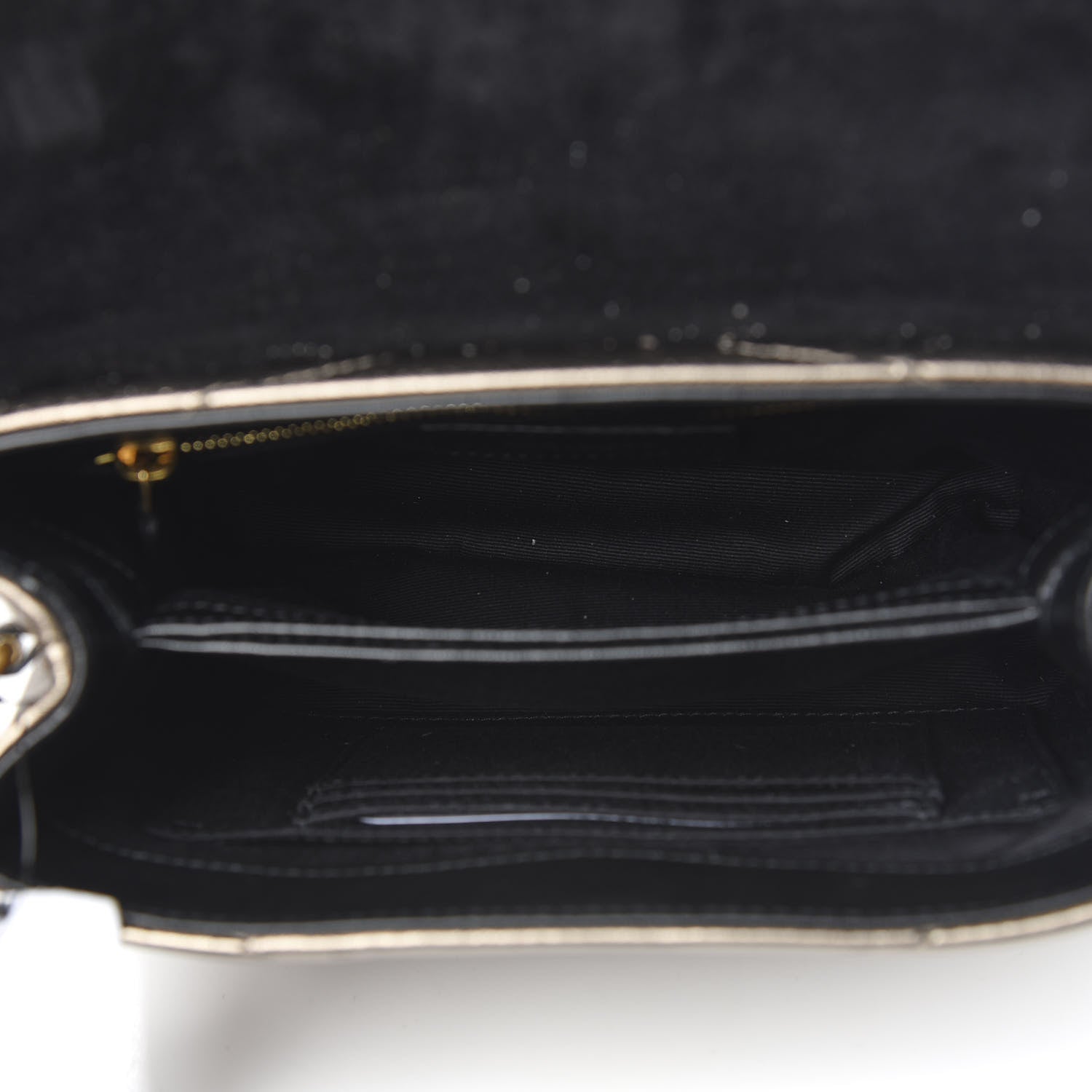 Saint Laurent Metallic Calfskin Y Quilted Monogram Toy Loulou Crossbody Bag Piombo 5 of 11
