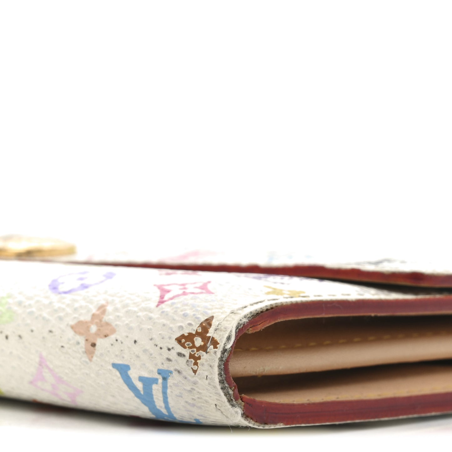 Monogram Multicolor Sarah Wallet White