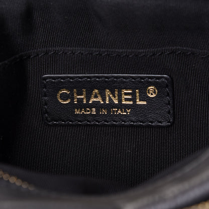 Chanel Calfskin Quilted Day Trips Camera Case Black 6 of 11