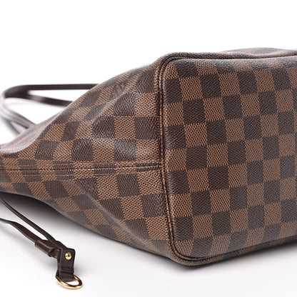 Louis Vuitton Damier Ebene Neo Neverfull MM Rose Ballerine 7 of 13
