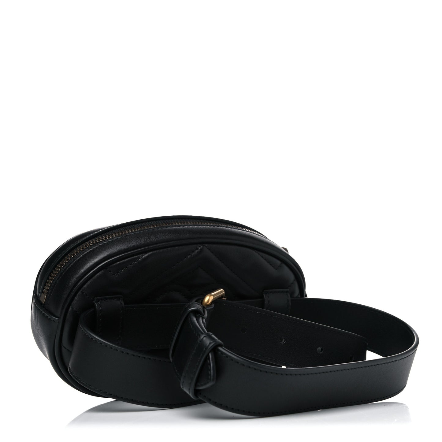 Calfskin Matelasse GG Marmont Belt Bag 85 34 Black
