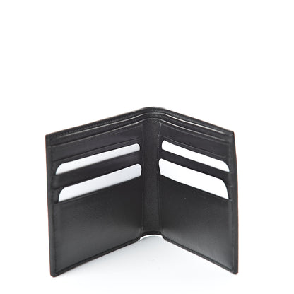 Balenciaga Calfskin Logo Bi-Fold Wallet Black 5 of 7