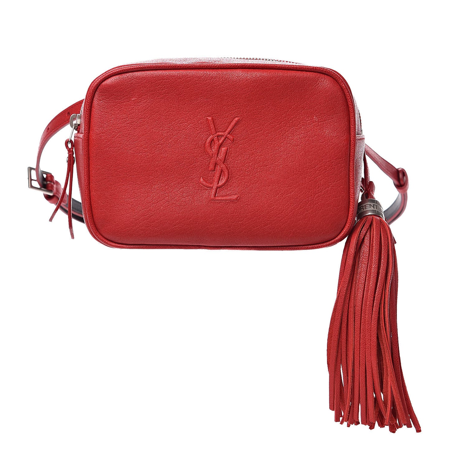 Lambskin Monogram Lou Belt Bag 85 Red