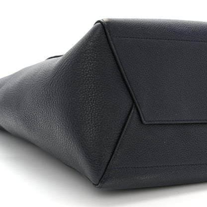 Celine Soft Grained Calfskin Sangle Bucket Bag Navy Blue 9 of 15