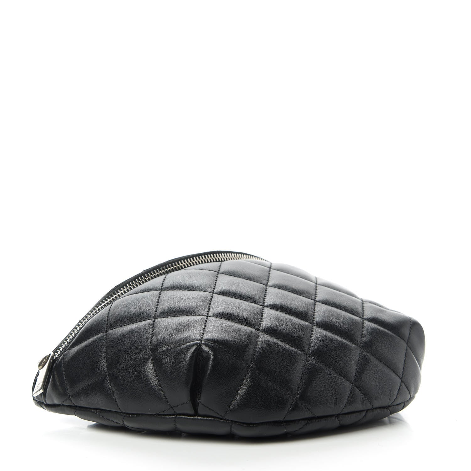 Chanel Lambskin Quilted Waist Belt Bag Black 4 of 10