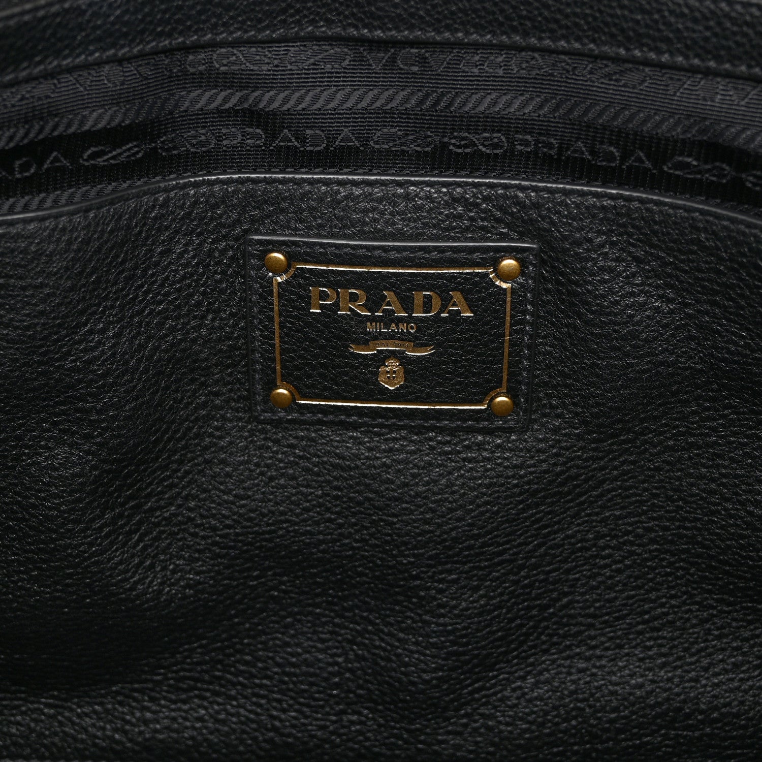 Prada Vitello Phenix Tote Black 6 of 10