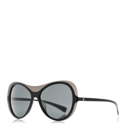 Chanel CC Oval Sunglasses A71227 Black 1 of 9
