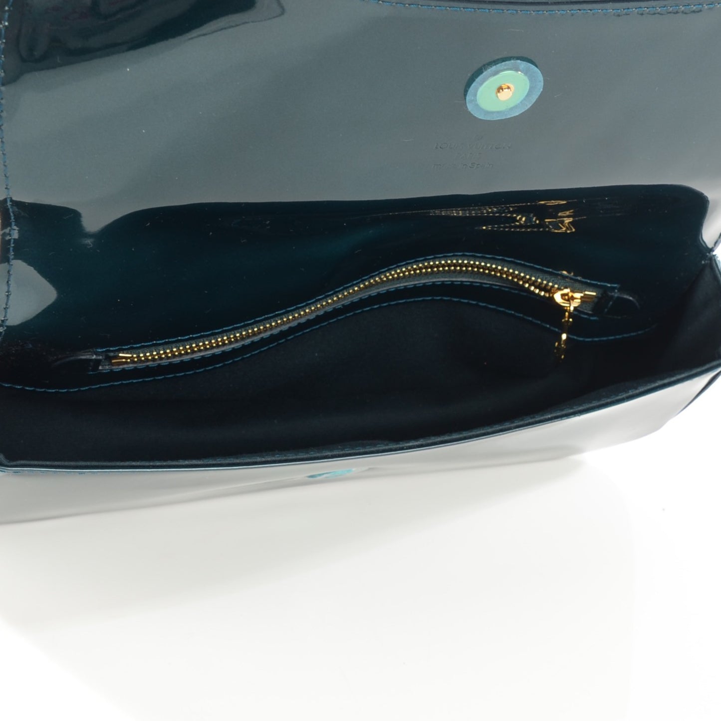 Patent Sobe Clutch Blue Nuit