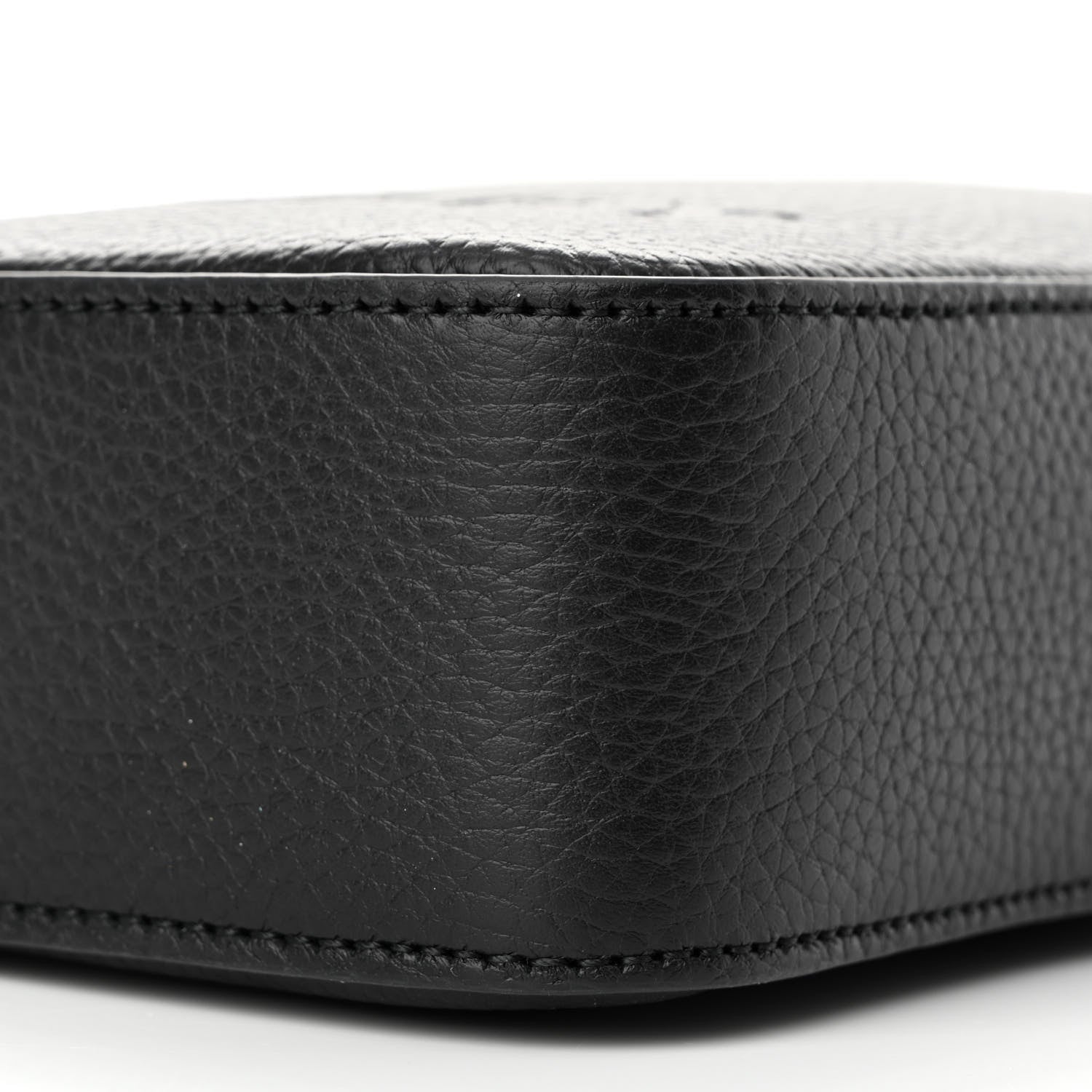 Burberry Grainy Calfskin Logo Embossed Crossbody Bag Black 9 of 10