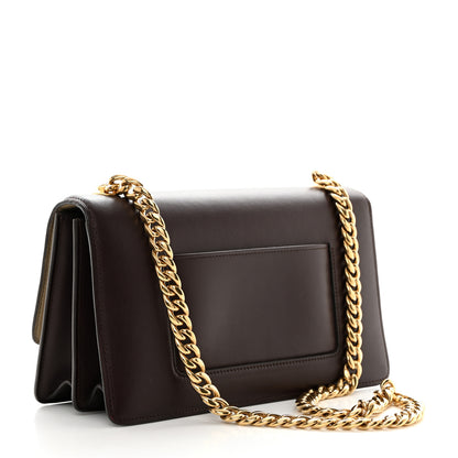Celine Smooth Calfskin Medium Case Chain Flap Burgundy 2 of 10