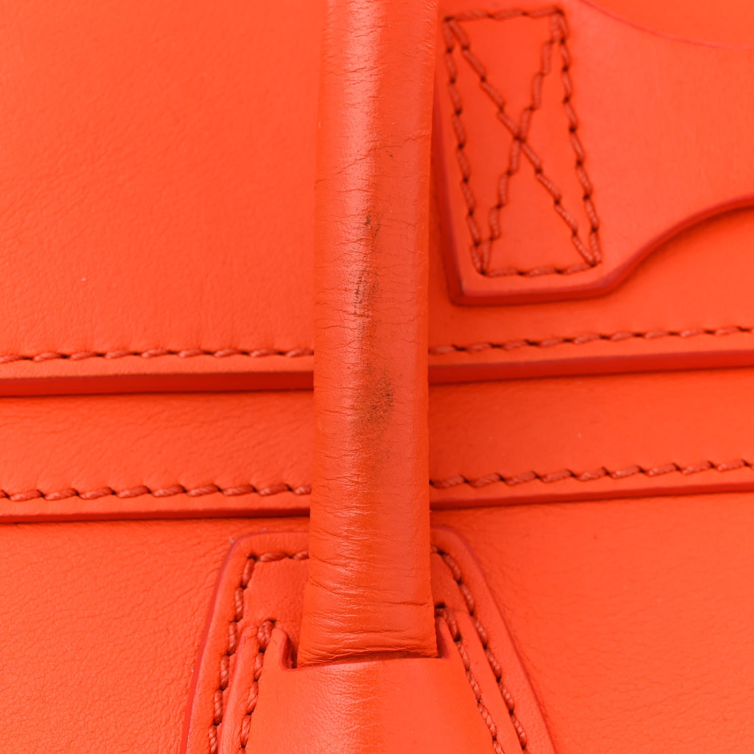 Celine Smooth Calfskin Mini Luggage Orange 21 of 24