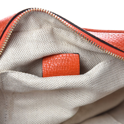 Gucci Pebbled Calfskin Small Soho Disco Bag Sun Orange 7 of 10