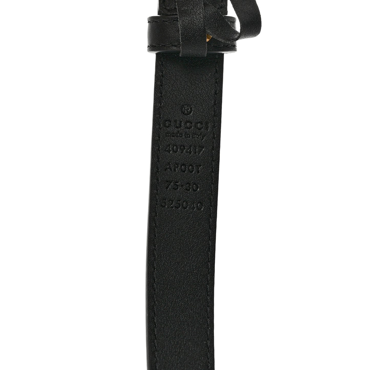 Calfskin Double G 20mm Belt 75 30 Black