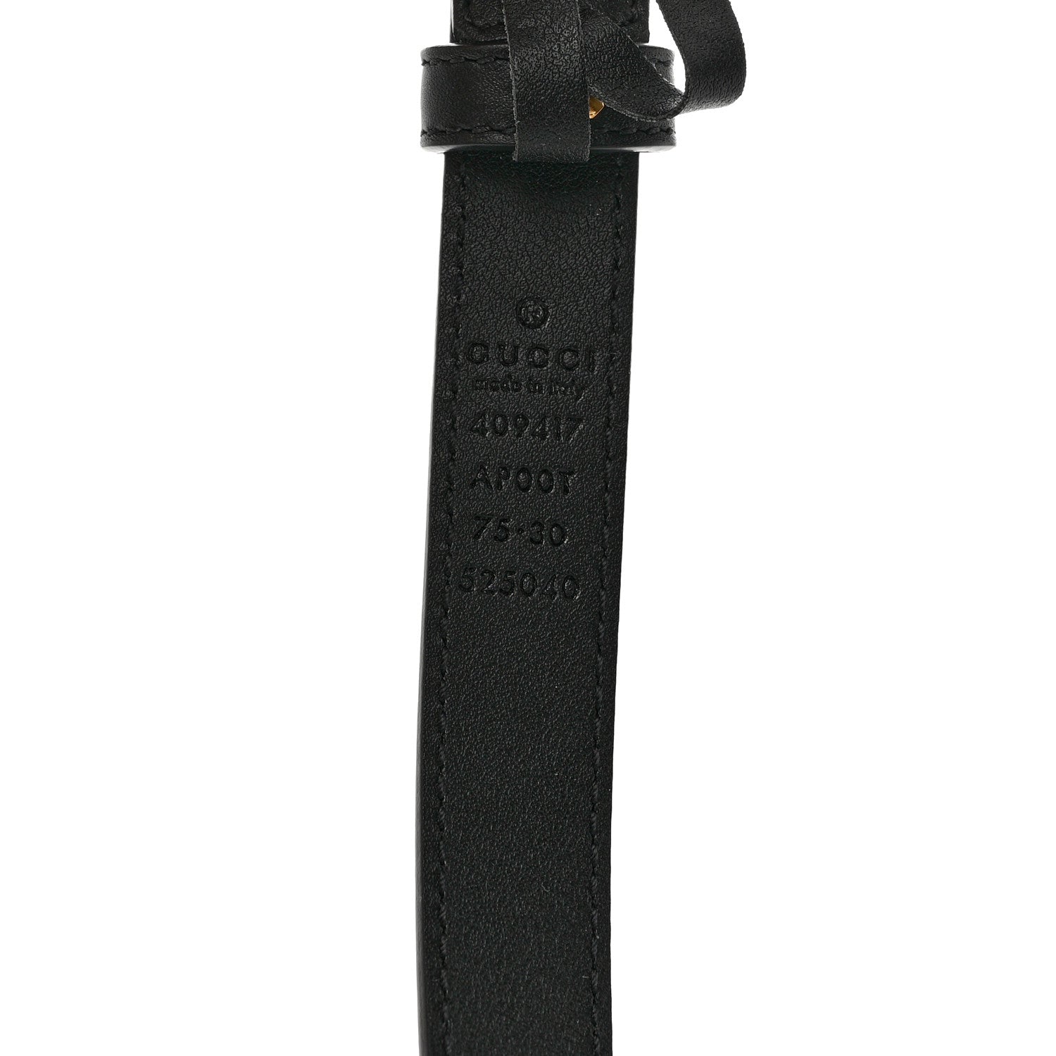 Gucci Calfskin Double G 20mm Belt 75 30 Black 3 of 5