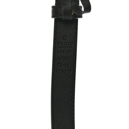 Gucci Calfskin Double G 20mm Belt 75 30 Black 3 of 5