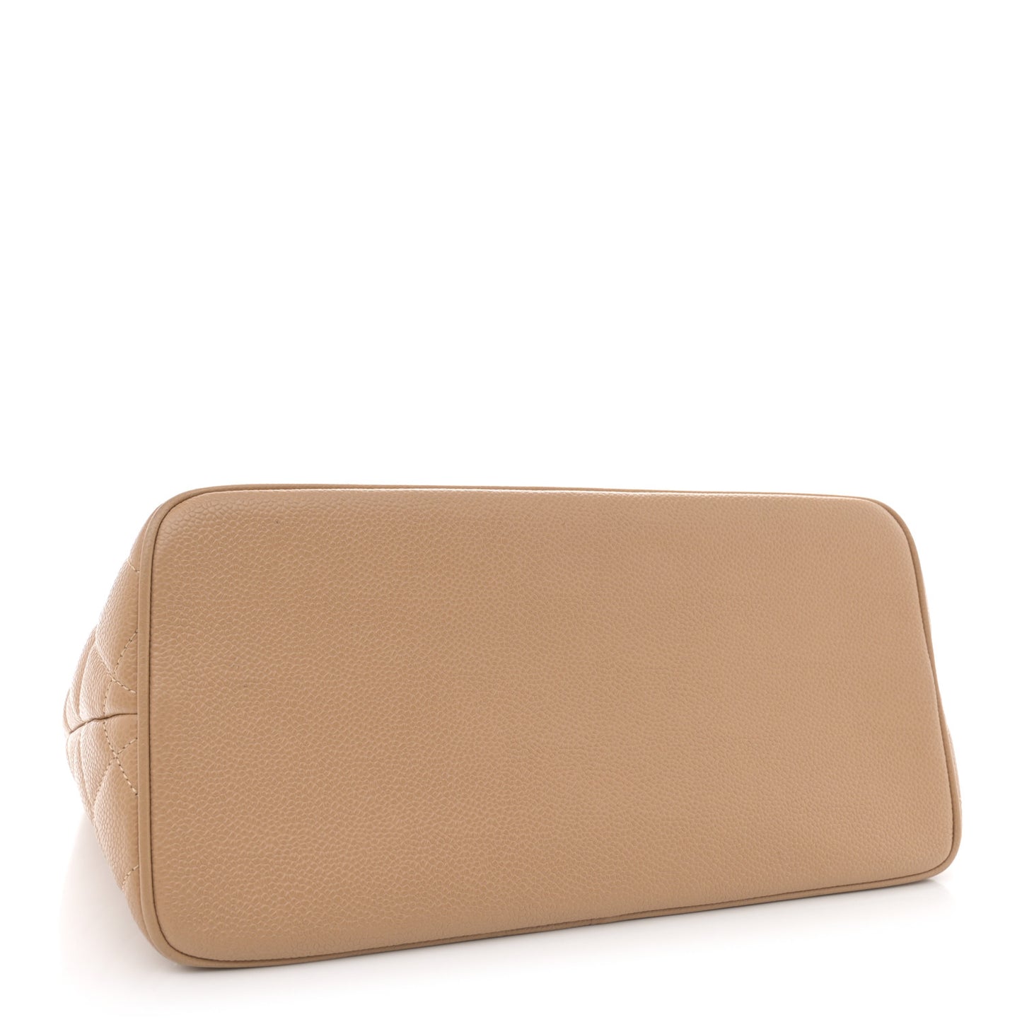 Caviar Quilted Medallion Tote Beige
