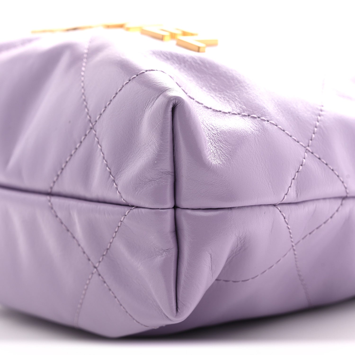 Chanel Shiny Calfskin Quilted Mini Chanel 22 Light Purple 9 of 10