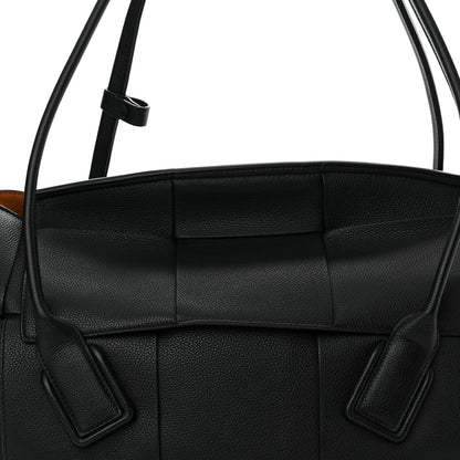 Bottega Veneta Grained Calfskin Maxi Intrecciato Medium Arco Black 8 of 15