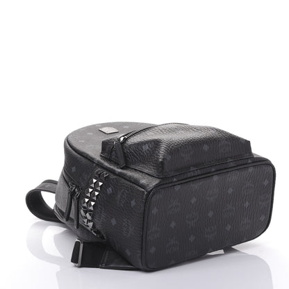 MCM Visetos Small Side Stud Stark Backpack Black 3 of 12