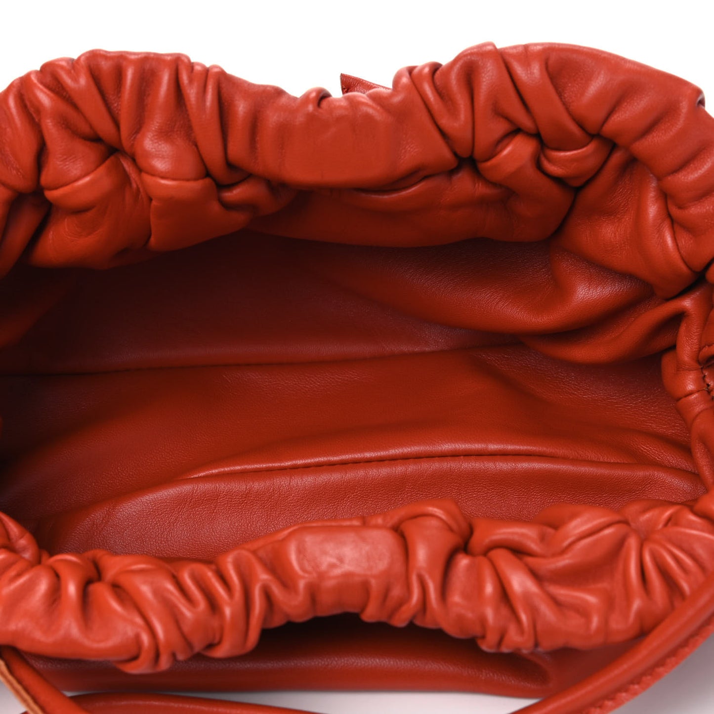 Lambskin Mini Cloud Clutch Terra