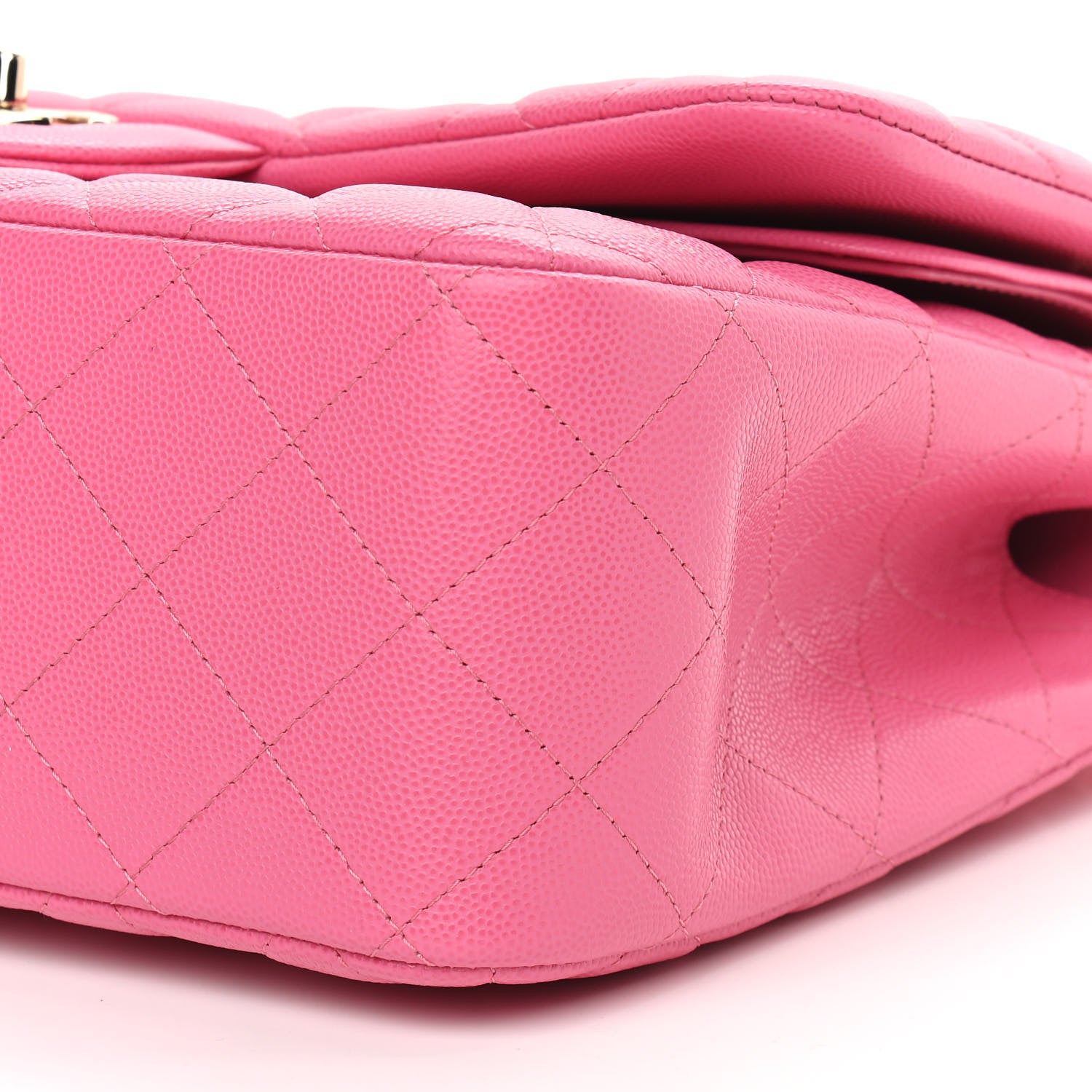 Chanel Caviar Quilted Jumbo Double Flap Pink 8 of 8