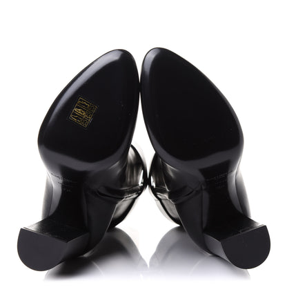 Saint Laurent Calfskin Joplin Buckle Booties 39.5 Black 6 of 9