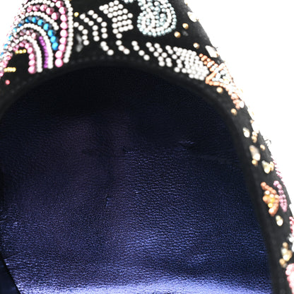 Christian Louboutin Suede Crystal Embellished Starlight Hot Chick 100 Pumps 40 Black Multicolor 10 of 10