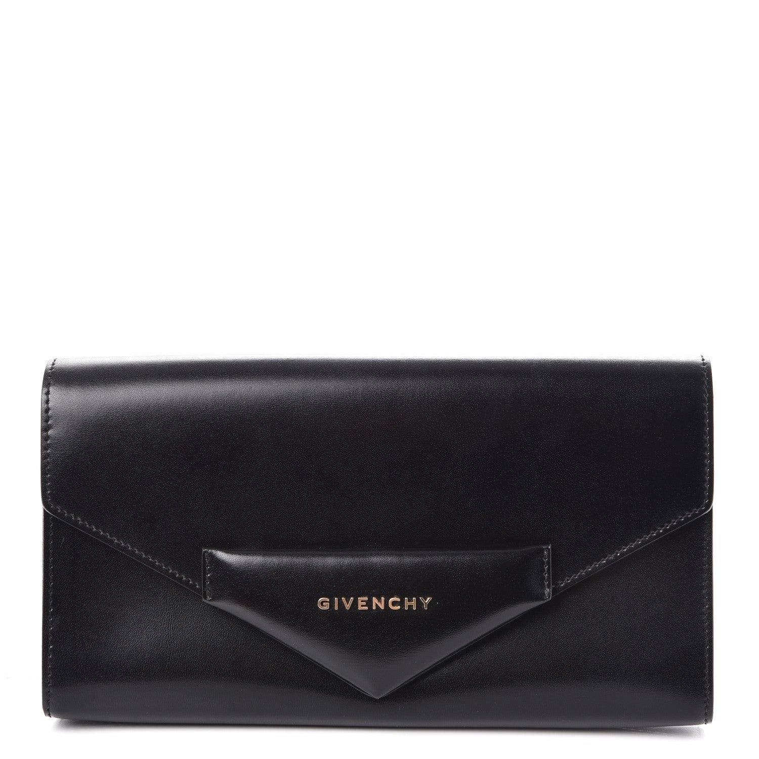 Givenchy Calfskin Antigona Evening Clutch Black 1 of 7