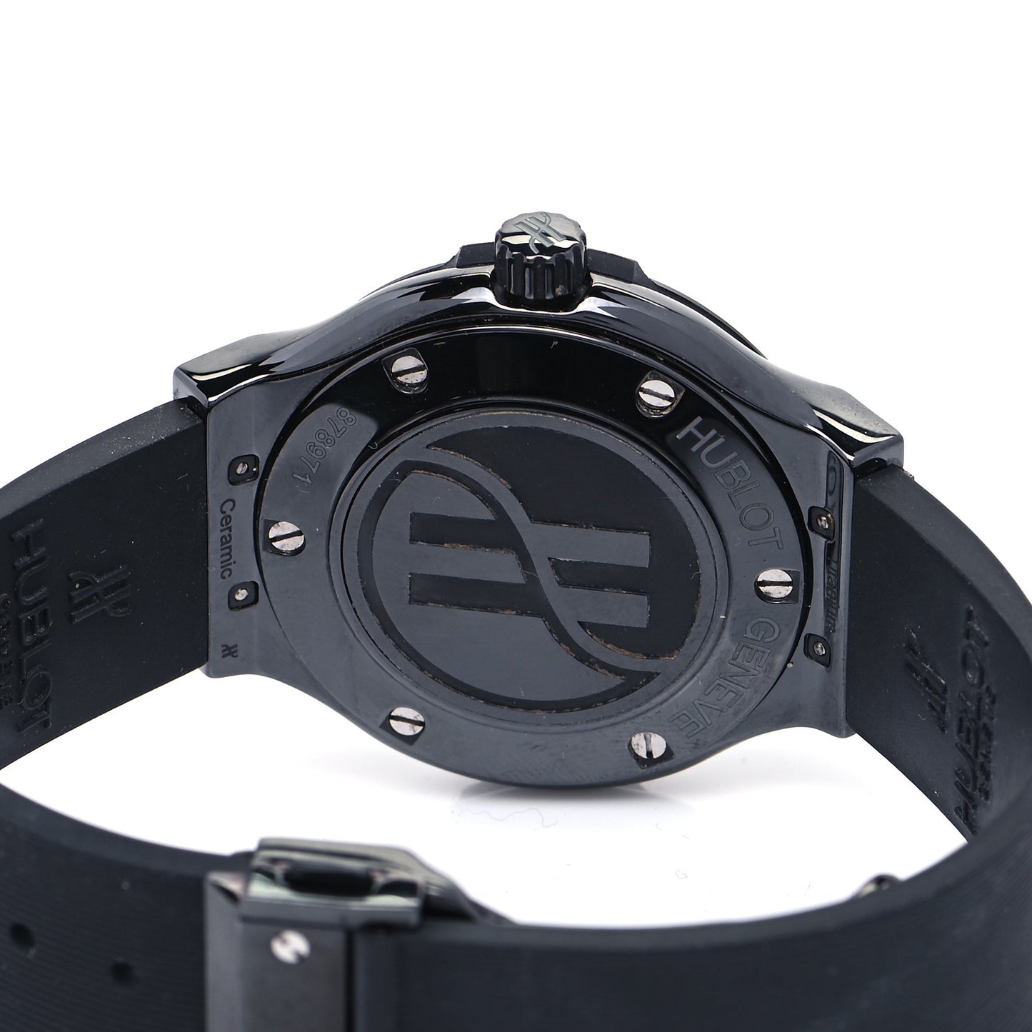 Titanium Ceramic Rubber 38mm Classic Fusion Quartz Watch Black 561.CM.1770.RX