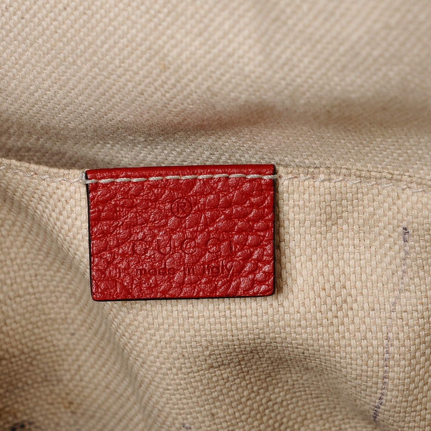 Pebbled Calfskin Bi-Color Soho Chain Backpack Red Navy