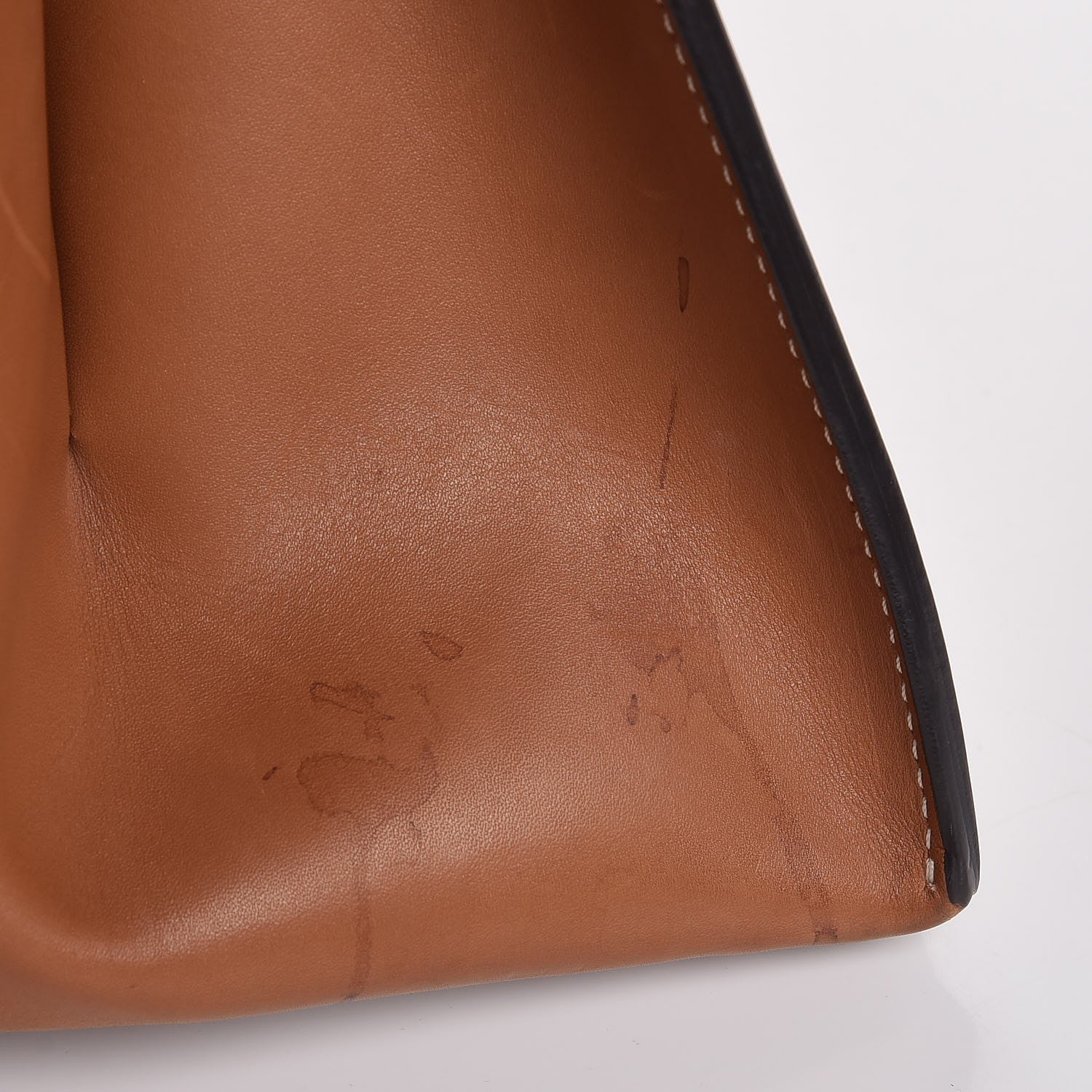Celine Smooth Calfskin Large Edge Shoulder Bag Camel 14 of 22
