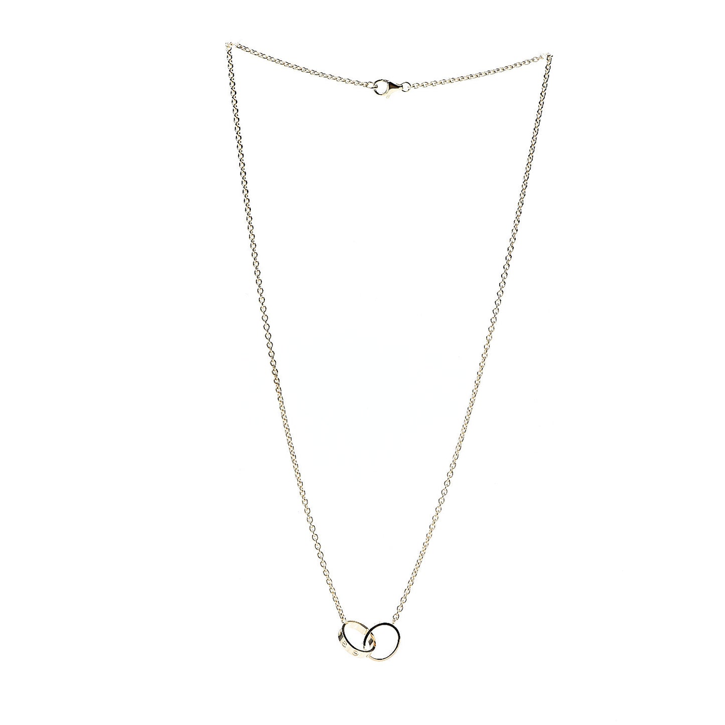 18K Yellow Gold Interlocking LOVE Necklace