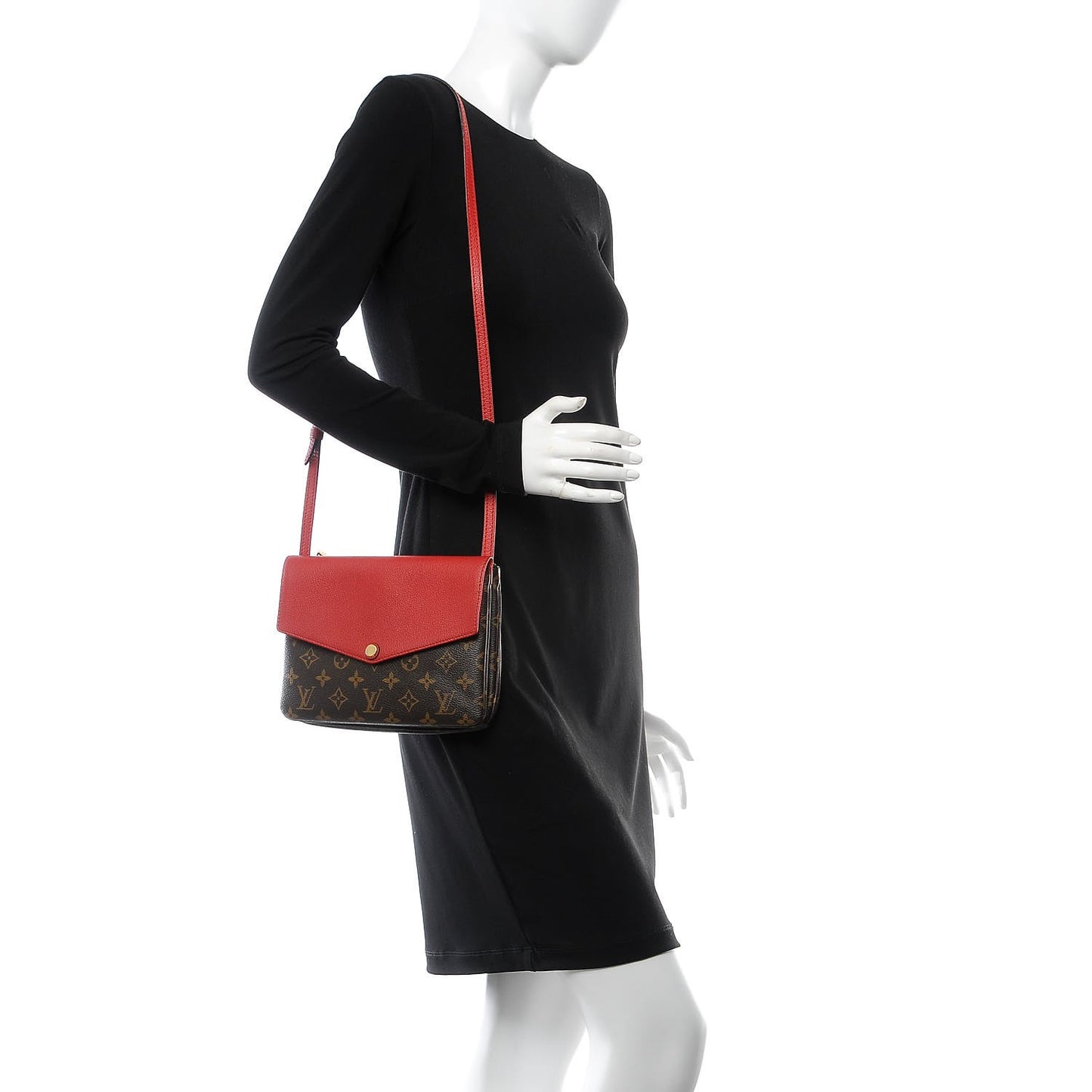 Monogram Twice Pochette Cherry