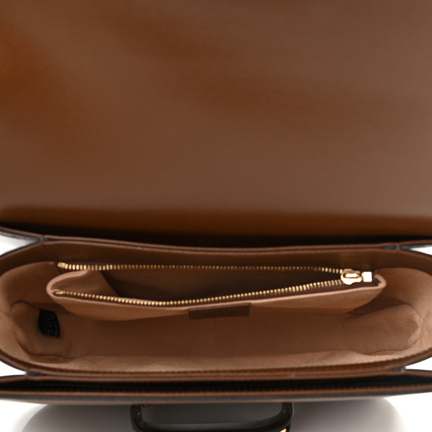 Azalea Calfskin Horsebit 1955 Shoulder Bag Brown Sugar