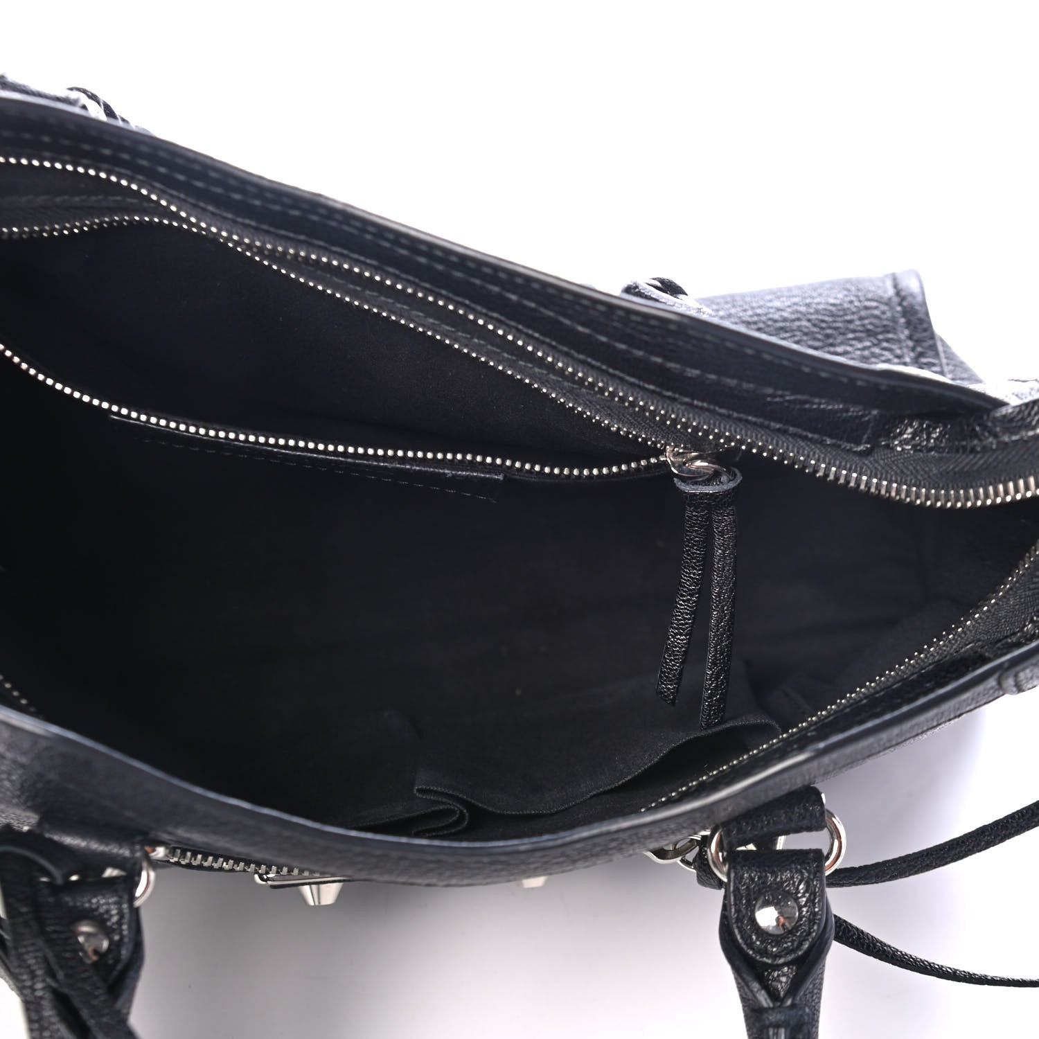 Balenciaga Chevre Silver Metallic Edge Hardware S City Black 4 of 4