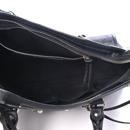 Balenciaga Chevre Silver Metallic Edge Hardware S City Black 4 of 4