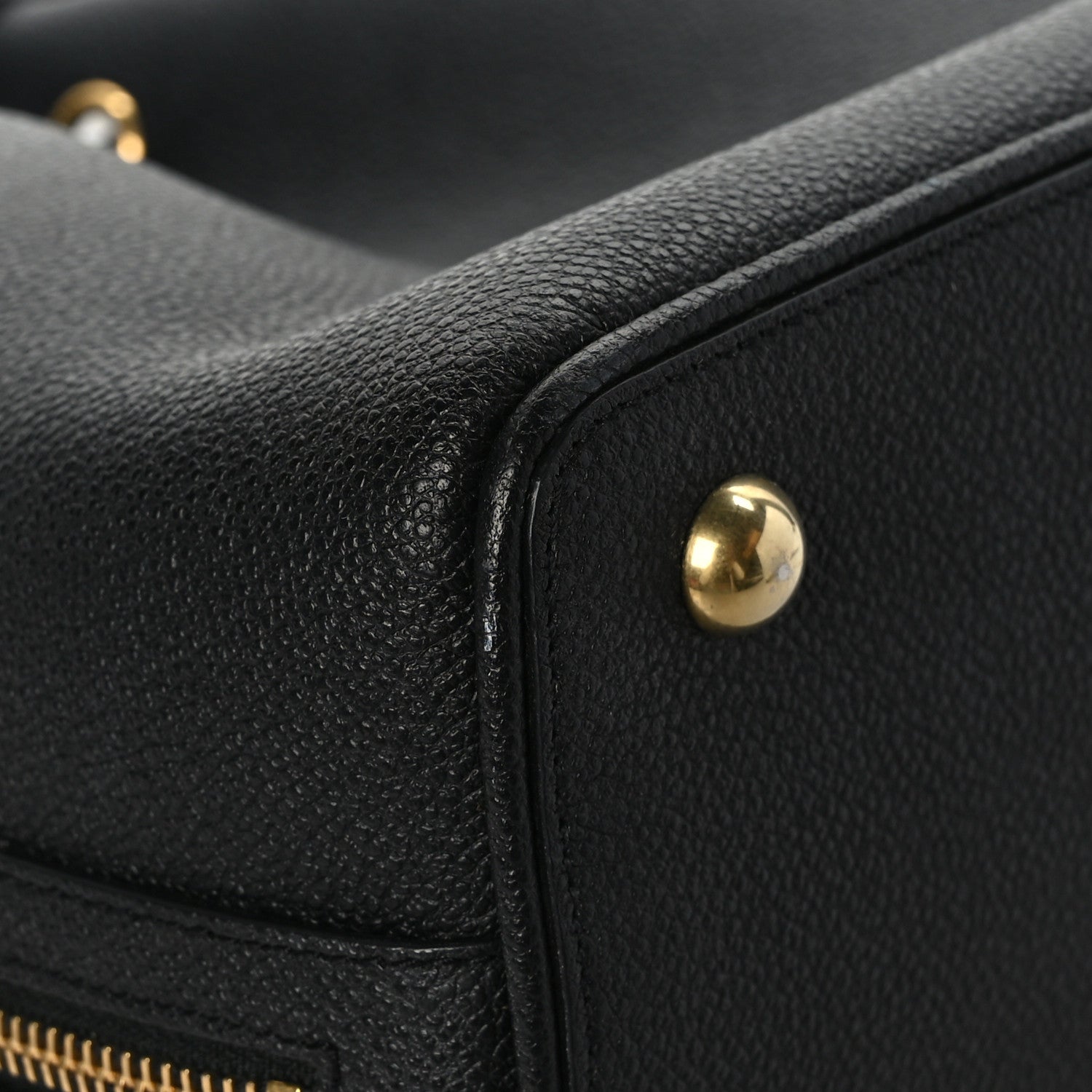 Saint Laurent Grained Calfskin Medium Emmanuelle Bucket Bag Black 9 of 10