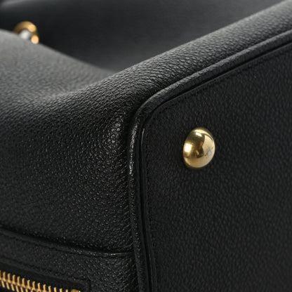 Saint Laurent Grained Calfskin Medium Emmanuelle Bucket Bag Black 9 of 10