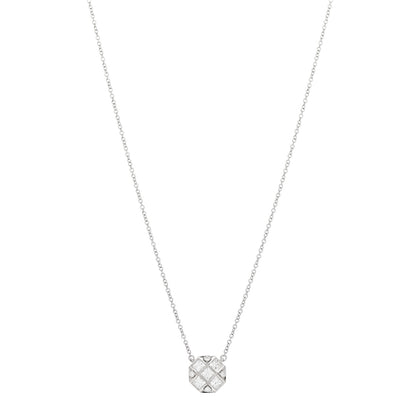 Tiffany Platinum Diamond Mosaic Pendant Necklace 1 of 6