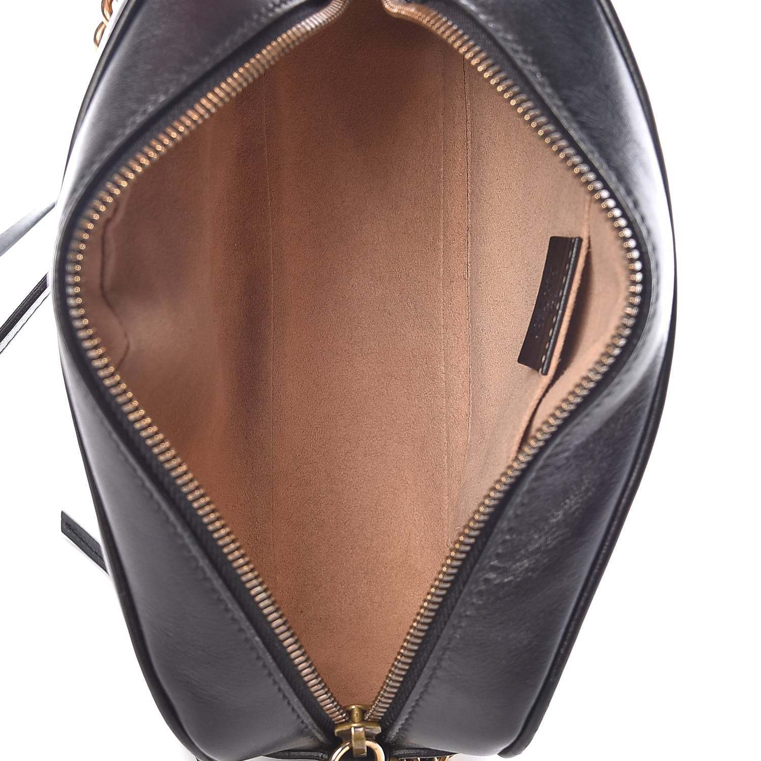 Gucci Calfskin Matelasse Small GG Marmont Chain Shoulder Bag Black 5 of 15